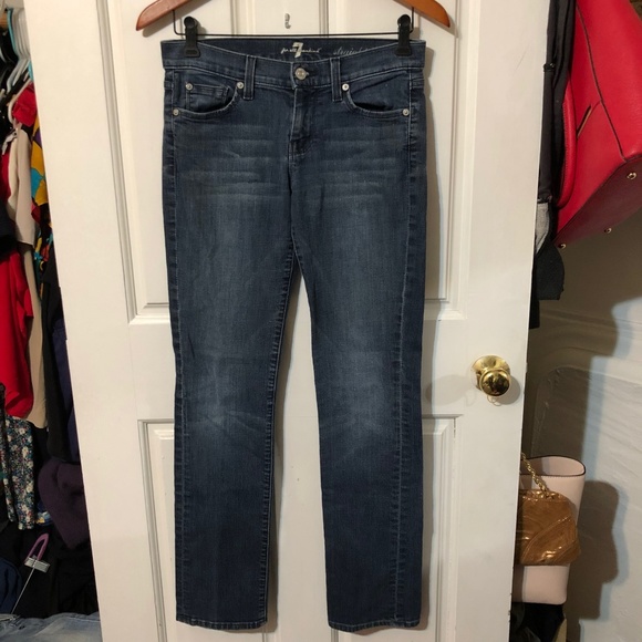 7 For All Mankind Straight Leg Jeans Size 26 - Picture 2 of 8